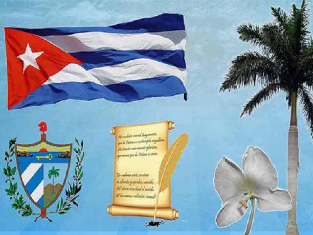 Respeto a los símbolos patrios de la nación cubana.