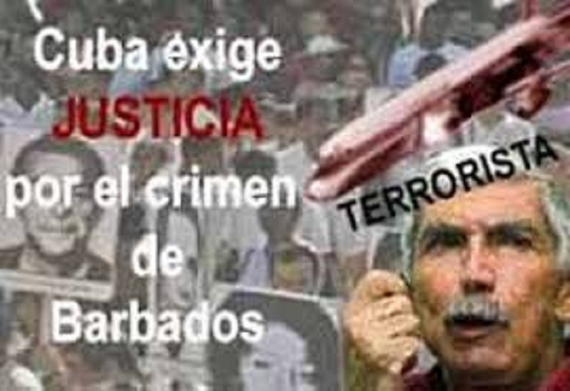 Cuba recuerda a víctimas del crimen de Barbados.