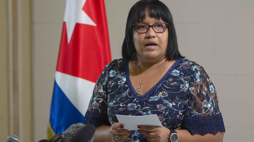 Viceministra cubana de Relaciones Exteriores, Anayansi Rodríguez Camejo