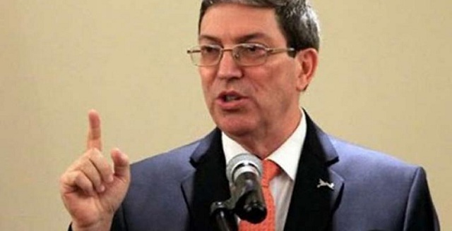 Bruno Rodríguez Parrilla, Ministro de Relaciones Exteriores de Cuba.