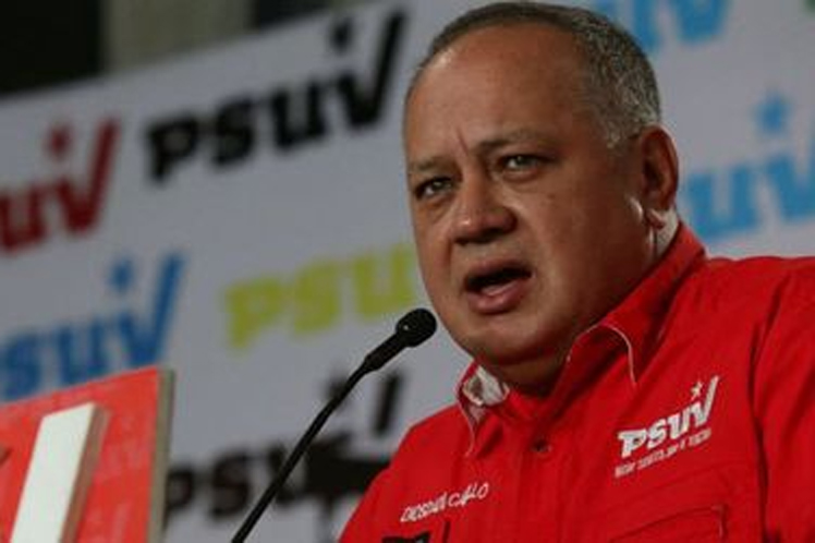 First Vice President of the United Socialist Party of Venezuela (PSUV), Diosdado Cabello.