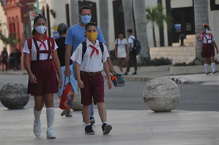 Return of students to classrooms in most of Cuba. Photo: Prensa Latina.