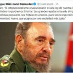 Diaz-Canel Evokes Internationalism of Fidel Castro