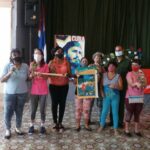 Integrantes del Proyecto Sociocultural comunitario Por un mundo sin barreras. Foto Autora