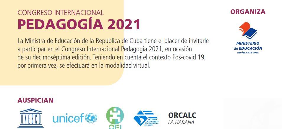 2021 International Pedagogy Congress, for the first time in a virtual way.