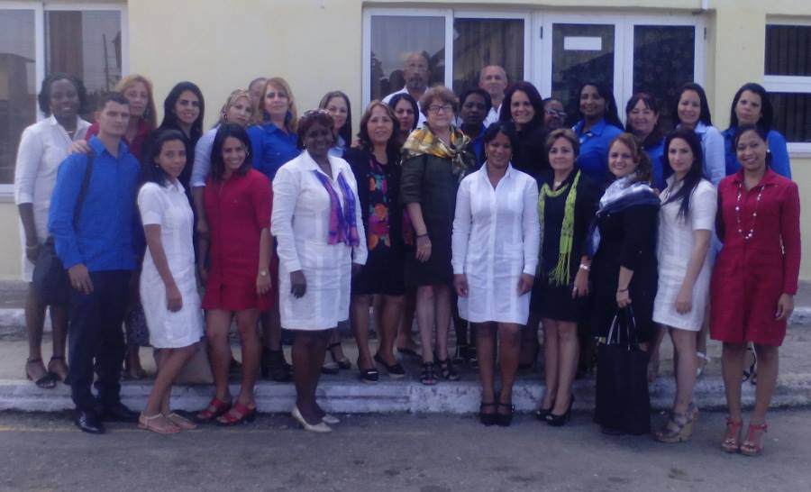 Workers of the Mayabeque Provincial Prosecutor's Office.