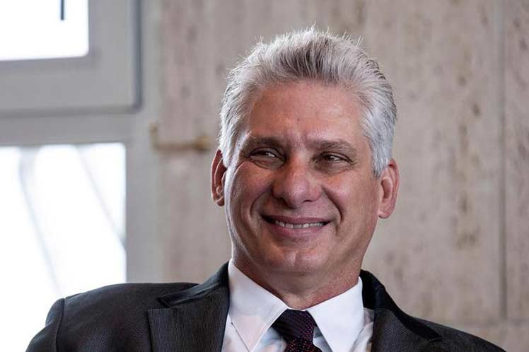 President of Cuba, Miguel Díaz-Canel.