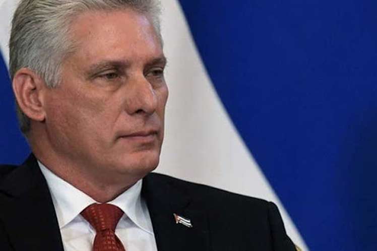 President of Cuba, Miguel Díaz-Canel.