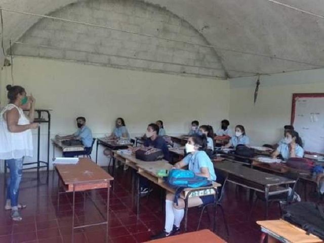 Todos los aspirantes a la Enseñanza Superior recibieron la preparación necesaria. Foto: Cortesía dela autora