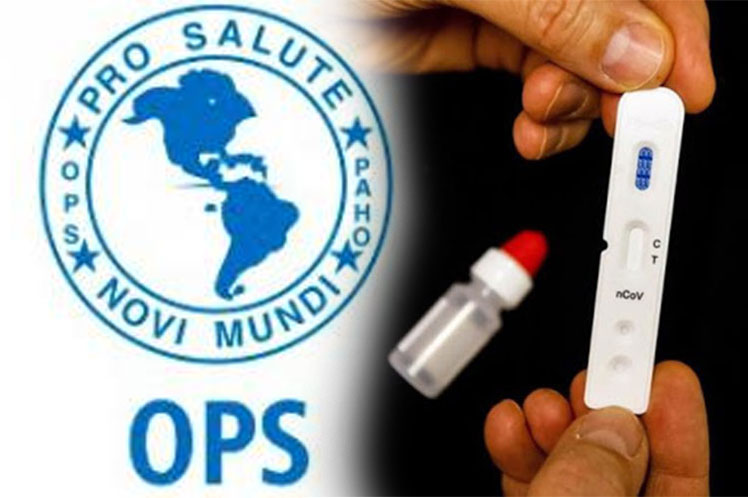 Organización Panamericana de la Salud entregará test rápidos para detección de Covid-19.