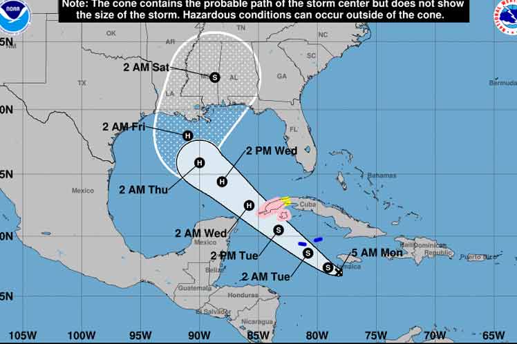 The phenomenon will be felt in the next 24 to 36 hours in the western area of the largest of the Antilles.