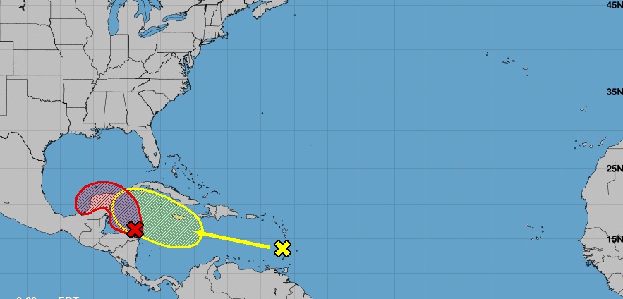 Heavy rains in Cuba.