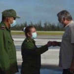 President of Cuba Visits Areas Affected by Eta in Villa Clara