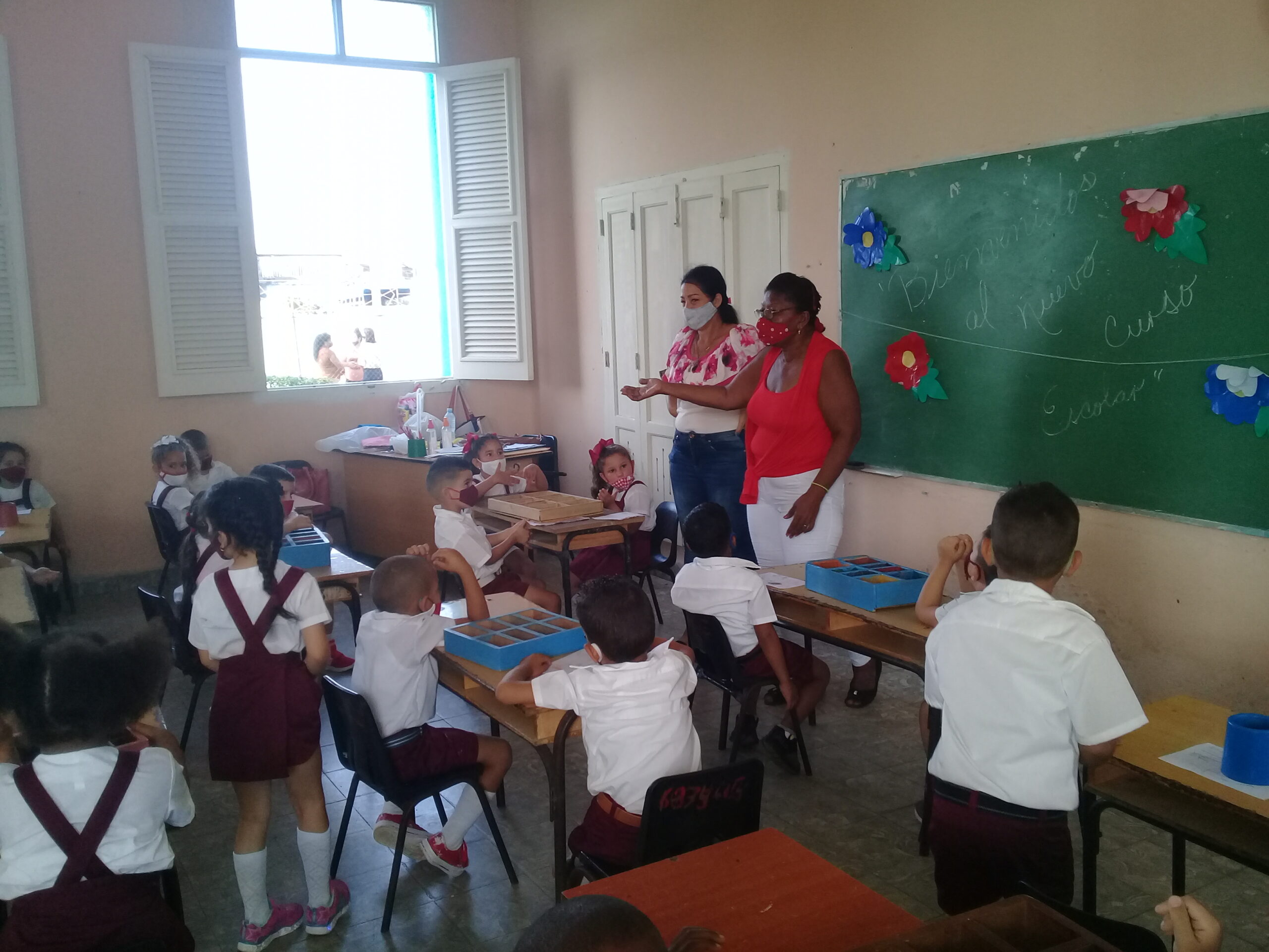 Los que inician su andar por el sistema educacional cubano.