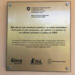 Commemorative plaque unveiled at the National Institute of Agricultural Sciences.