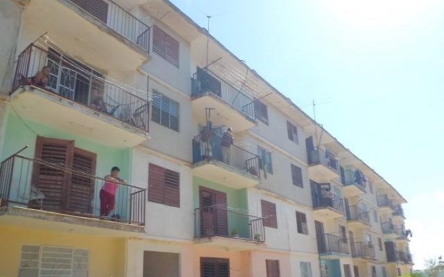 Edificio perteneciente al asentamienbto poblacional Marteartu de Nueva Paz.