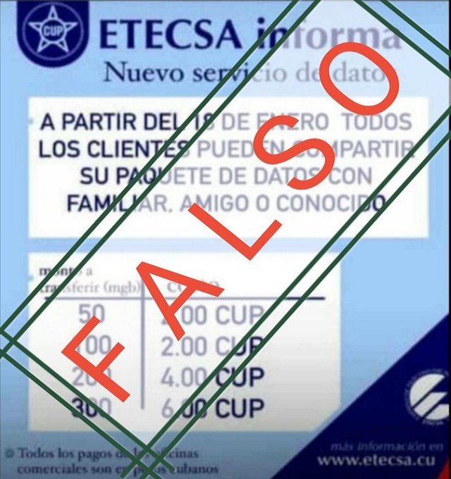 Etecsa alerta sobre promociones falsas de sus servicios.