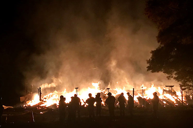 Se multiplicaron en La Araucanía y otras zonas incendios perpetrados por desconocidos armados. Foto: Prensa Latina