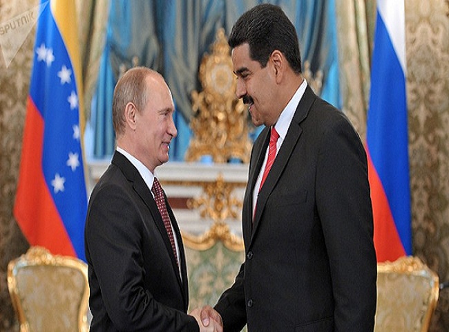 Intercambio entre Presidente de Venezuela, Nicolás Maduro y el Presidente Ruso Vladimir Putin.