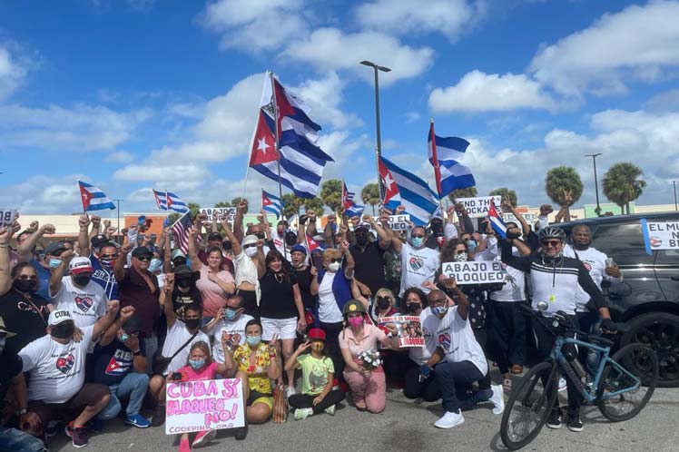 Amigos de Cuba en Estados Unidos y Canadá exigen fin del bloqueo.