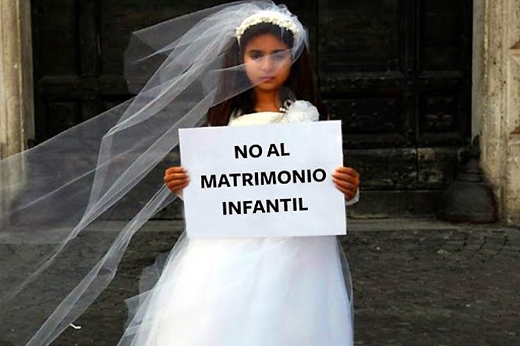Unos 10 millones de niñas están hoy en peligro de contraer matrimonio para finales de esta década. Foto: Prensa Latina