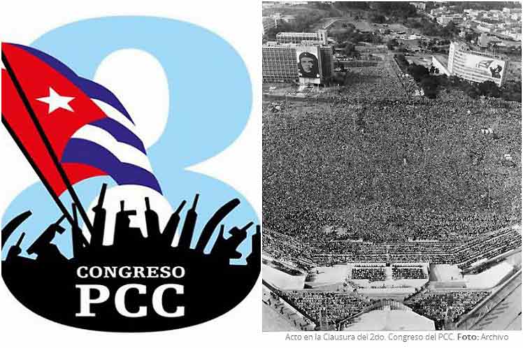 Acto de clausura del segundo congreso del PCC.