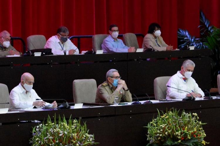 Army General President Raúl Castro plenary session of the 8th Party Congress.