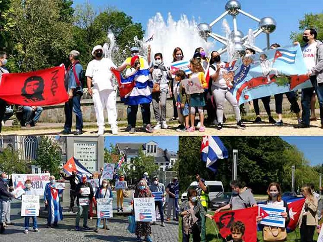 En Belgica rechazan bloqueo contra Cuba.