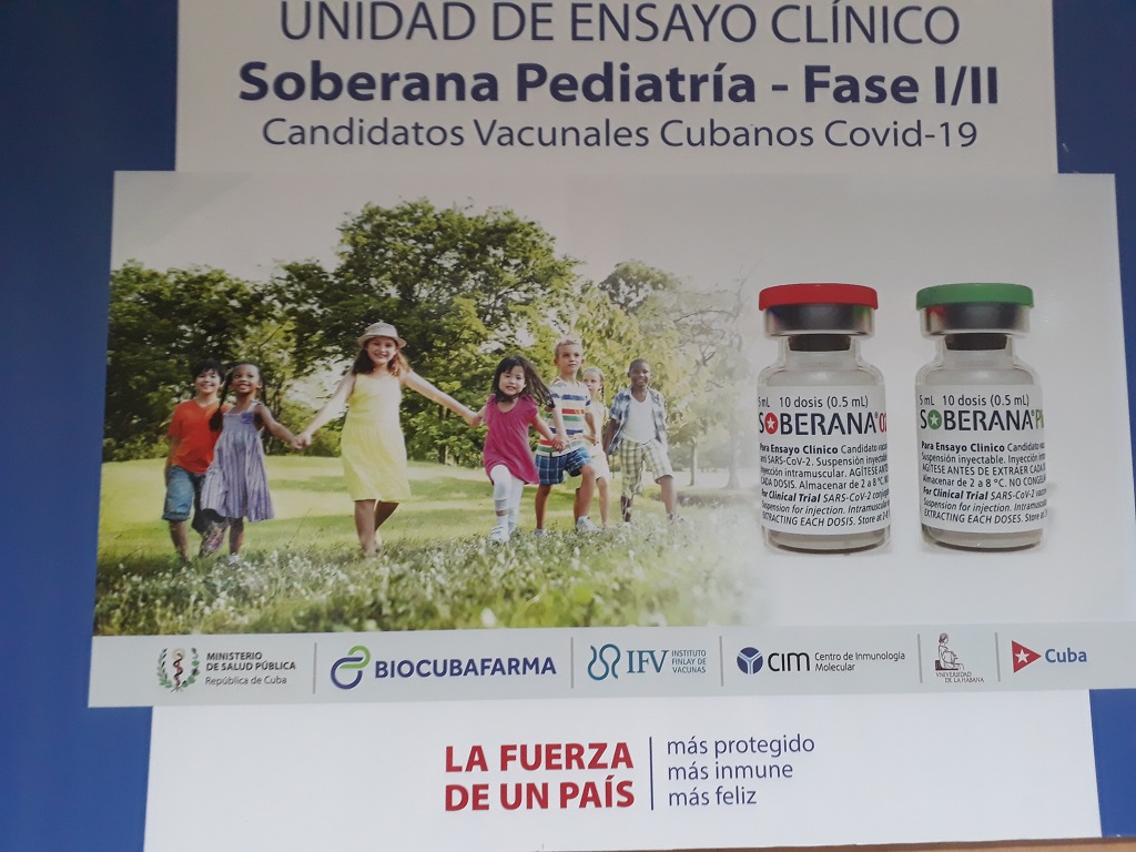 Soberana-Pediatría clinical trial began in Cuba in children between 3 and 11 years old.