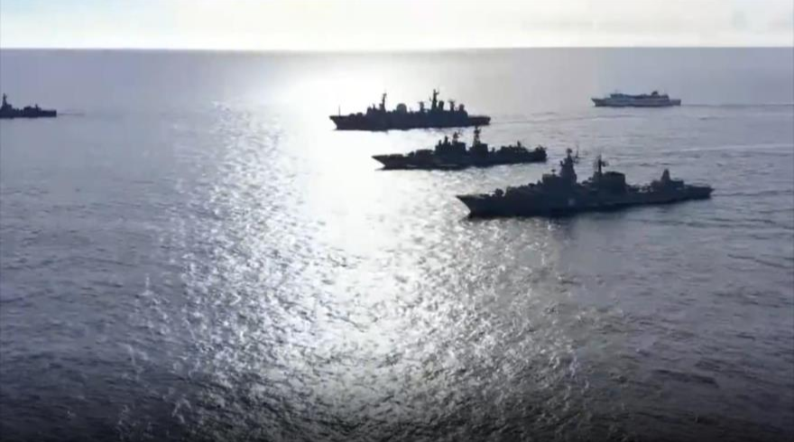 Russian frigates in the Pacific.