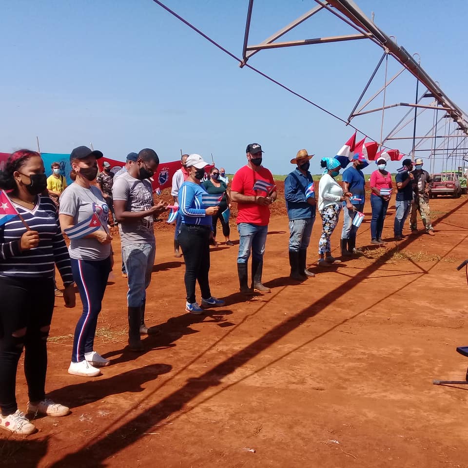 Mayabeque: volunteer work in salute to July 26.