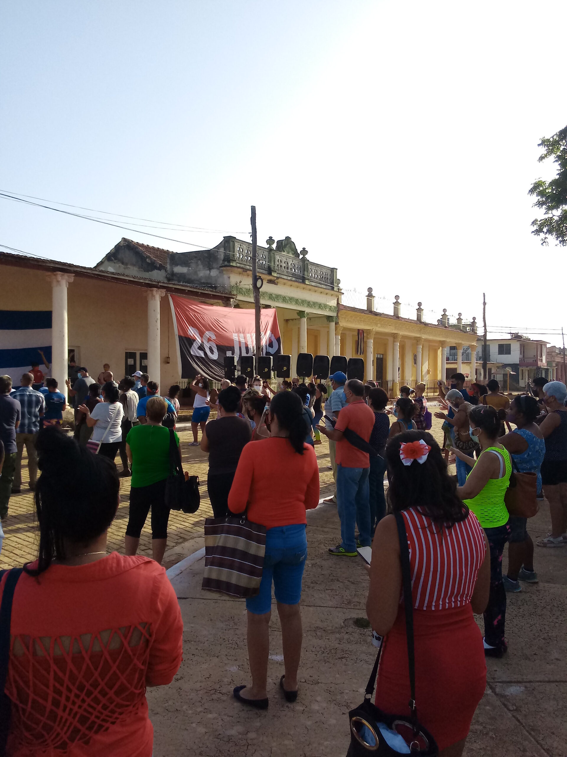 Una representación del pueblo celebra el aniversario 68 de los asaltos a los Cuarteles Moncada y Carlos Manuel de Céspedes.