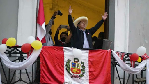 New president of Peru Pedro Castillo.