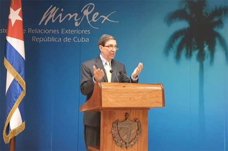 Canciller de Cuba, Bruno Rodríguez Parrilla.