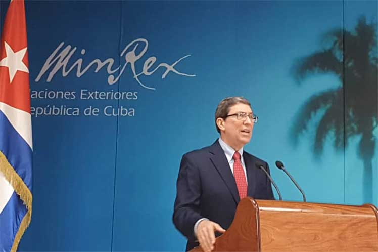 Minister of Foreign Affairs, Bruno Rodríguez.