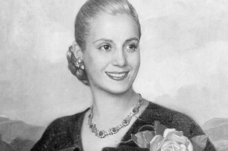 Eva Perón la abanderada de los humildes.