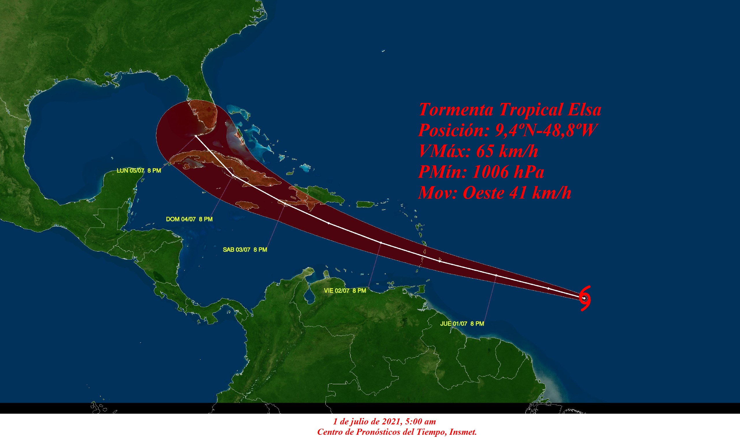 Tormenta Tropical Elsa.