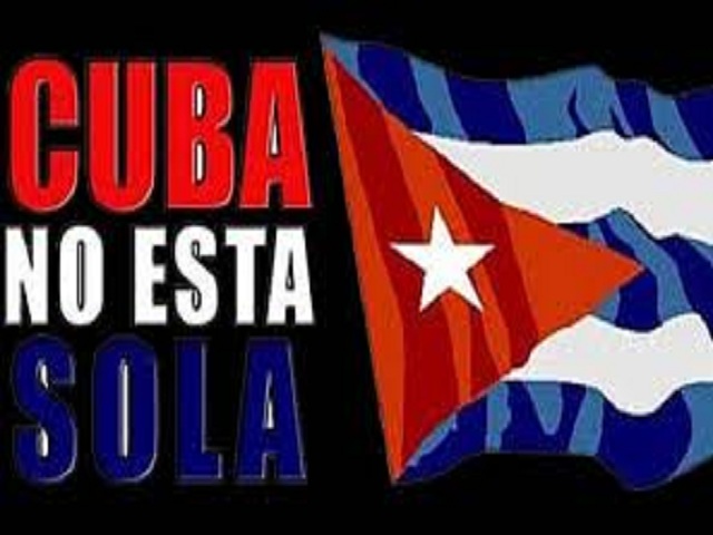 Apoyo internacional a Cuba y su Revolución.