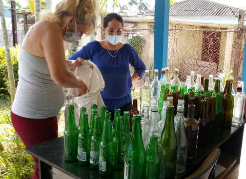 Recogida de materias primas en San Nicolás.