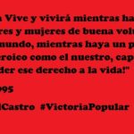 Fidel Castro siempre en apoyo del pueblo revolucionario y enfrentando los actos desestabilizadores.