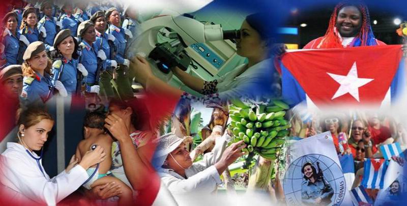 Aniversario 61 de la Federación de Mujeres Cubanas.