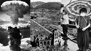 Bombings in Hiroshima and Nagasaki.