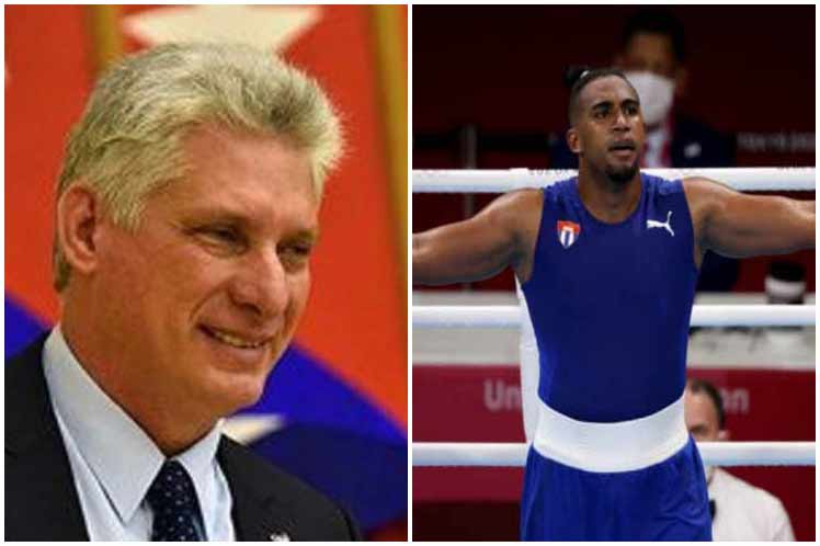 Cuban President congratulates Olympic gold winner in boxing