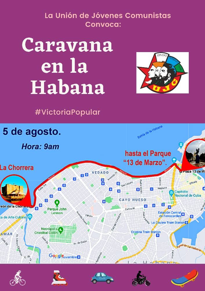 Convocan en Cuba caravana por la paz, amor y solidaridad.