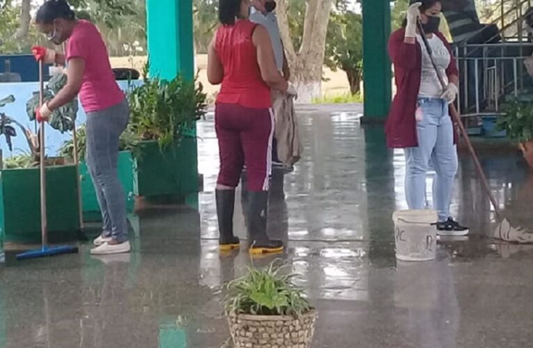 Batabanó: educadores apoyan labores de prevención y control de la Covid-19