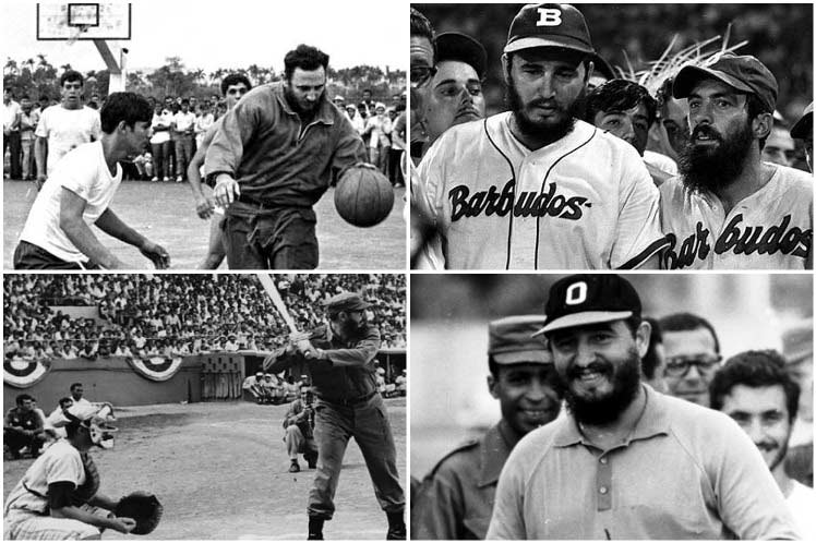 Fidel Castro, promoter of sport in Cuba.