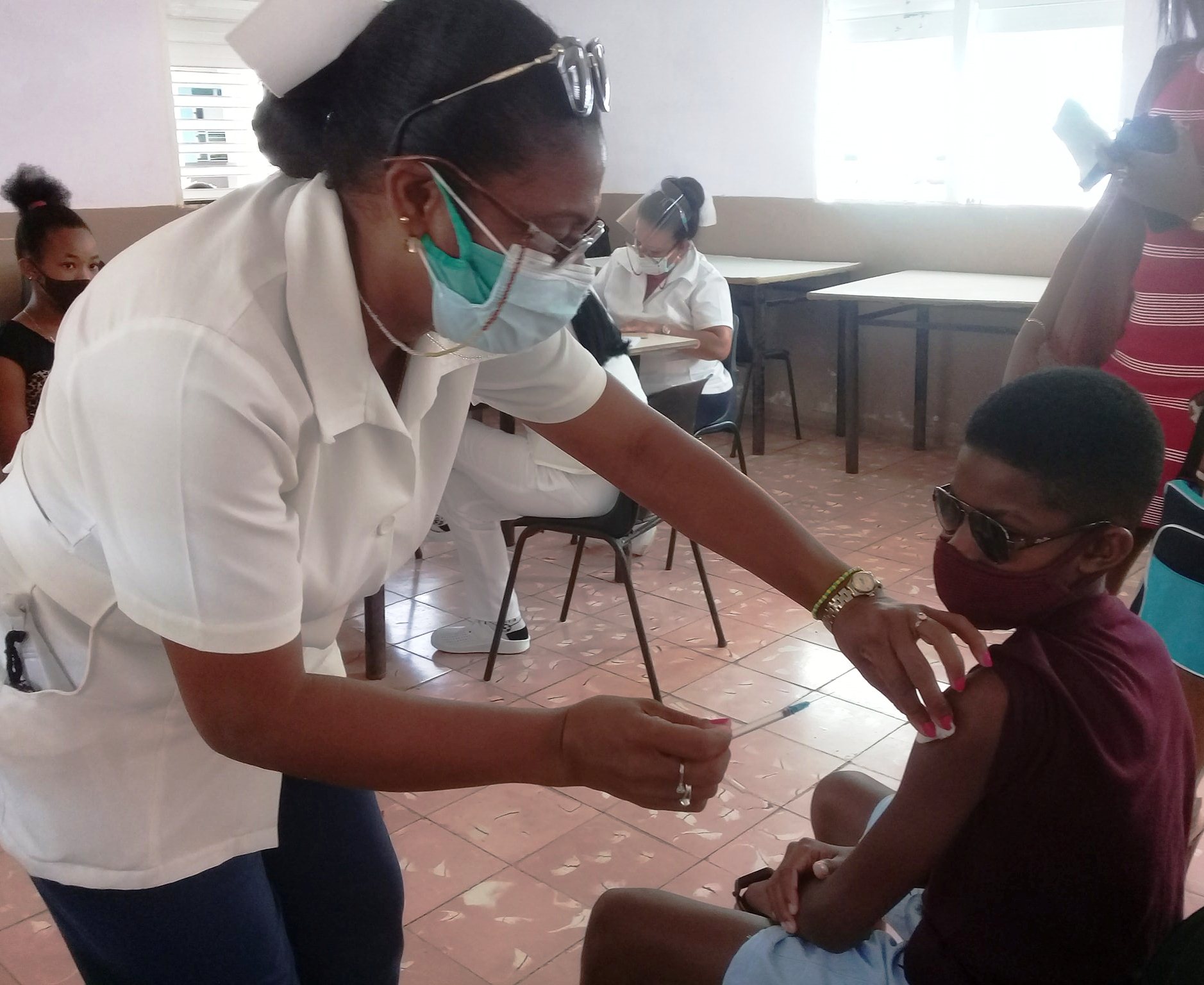 Campaña de Vacunación Pediátrica en Güines.