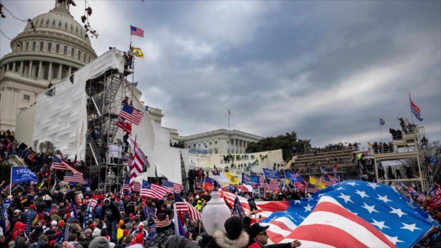 Alerta en Washington ante posibles actos violentos de fanáticos de Trump.