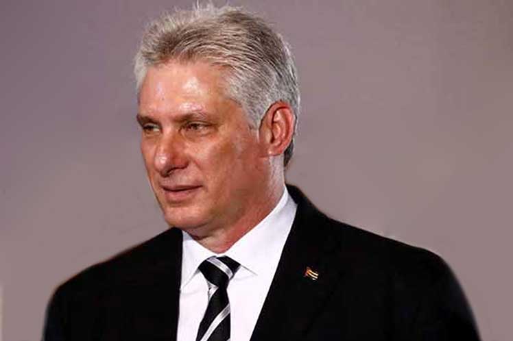 El primer secretario del Comité Central del Partido Comunista de Cuba y presidente de la República, Miguel Díaz-Canel.