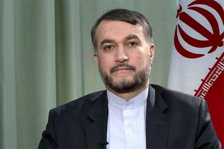 Canciller iraní, Hossein Amir Abdollahian.